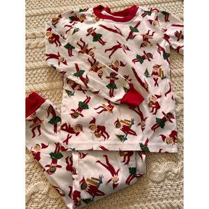 PB kids sz 10 Elf Pajamas Holiday Christmas